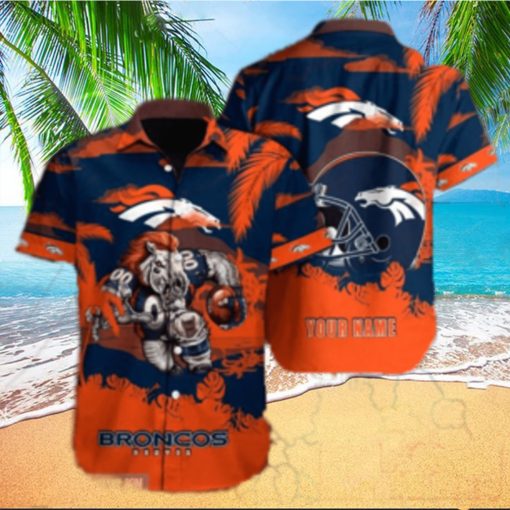 Nfl Denver Broncos Hawaiian Shirt Mascot Customize