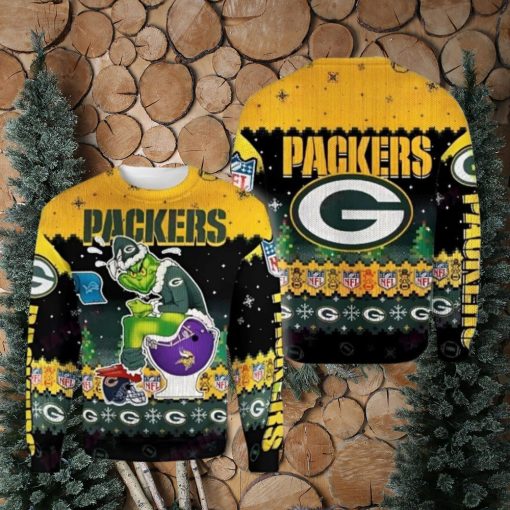 Nfl Green Bay Packers Grinch Funny Ugly Christmas Sweaters