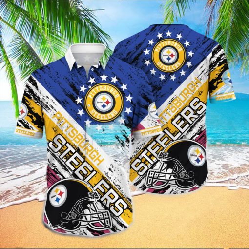 Nfl Hawaiian Shirt Pittsburgh Steelers And Tshirt Rugby Helmet