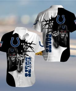 Nfl Indianapolis Colts Halloween Iron Maiden Trendy Hawaiian Shirt Aloha Shirt