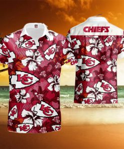 Kansas City Chiefs America Flag Tropical Floral Aloha Hawaiian