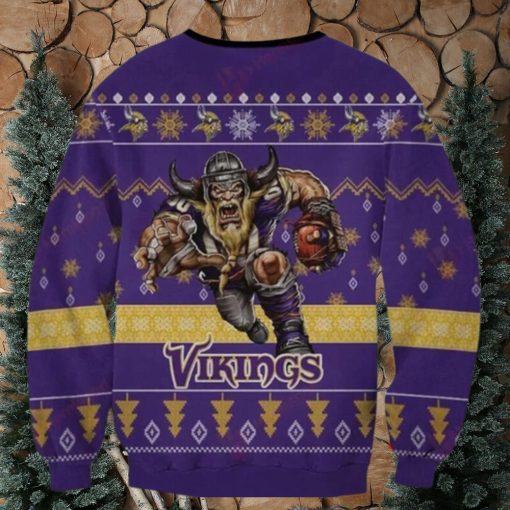 Nfl Minnesota Vikings Funny Mascot Ugly Christmas Sweaters