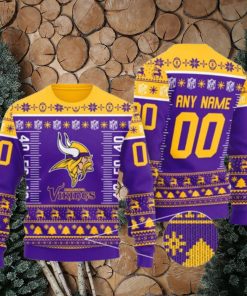 Nfl Minnesota Vikings Personalized Ugly Christmas Sweaters