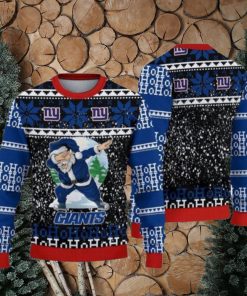 Nfl New York Giants Santa Claus Ho Ho Ho Ugly Christmas Sweaters