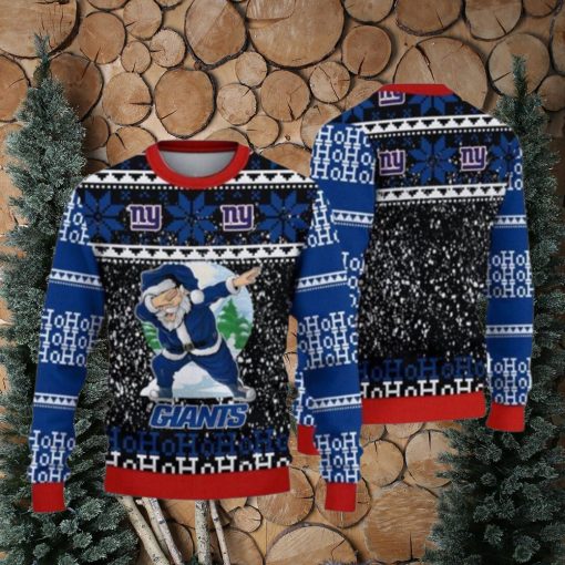 Nfl New York Giants Santa Claus Ho Ho Ho Ugly Christmas Sweaters