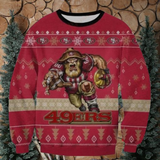 Nfl San Francisco 49Ers Players Mascot Ugly Christmas Sweaters