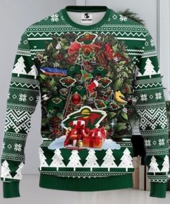 Nhl Minnesota Wild Tree Ugly Christmas Sweater All Over Print