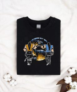 Scorpion and Sub Zero Mortal Kombat Mortal Fist Bump game shirt