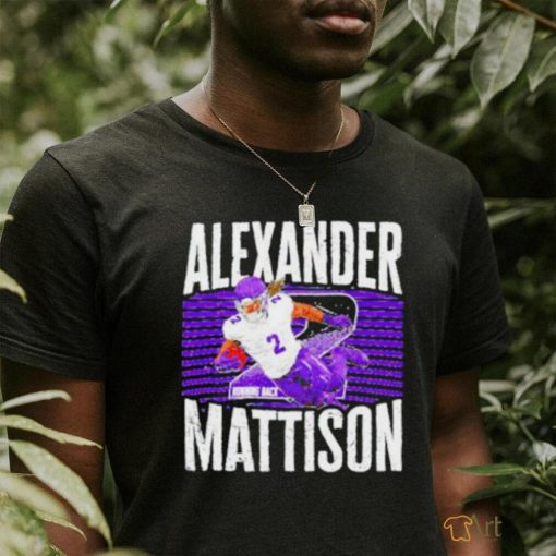 Nice Alexander Mattison Minnesota leap football shirt