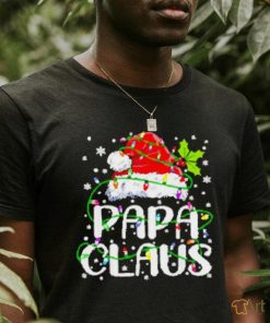 Nice Papa Claus Christmas Lights shirt