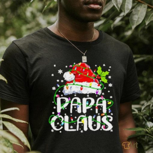 Nice Papa Claus Christmas Lights shirt