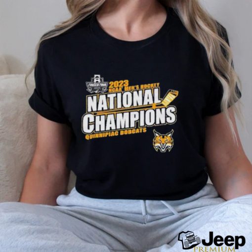 Nice Quinnipiac Bobcats 2023 NCAA Men’s Hockey National Champions shirt