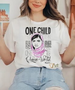 Nice malala one child one teacher one book and one pen can change the world shirt