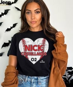 Nick Castellanos Heart Baseball T Shirt