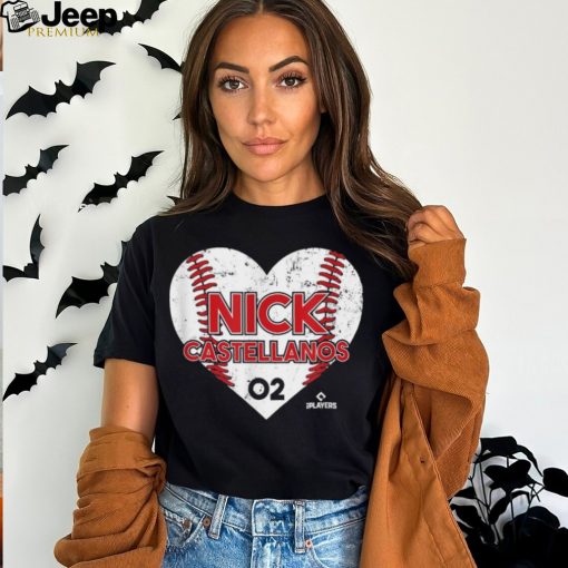 Nick Castellanos Heart Baseball T Shirt