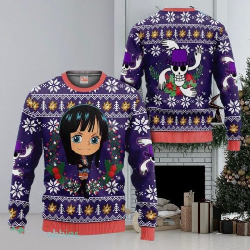 Nico Robin Ugly Christmas Sweater Pull One Piece Anime Noel