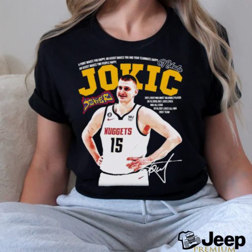 Nicola Jokic Denver Nuggets The Joker Retro signature shirt