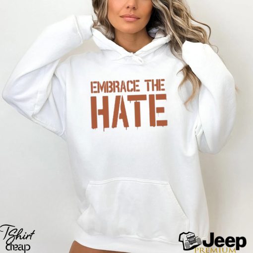 Nicole Wearing Texas Embrace The Hate Shirt