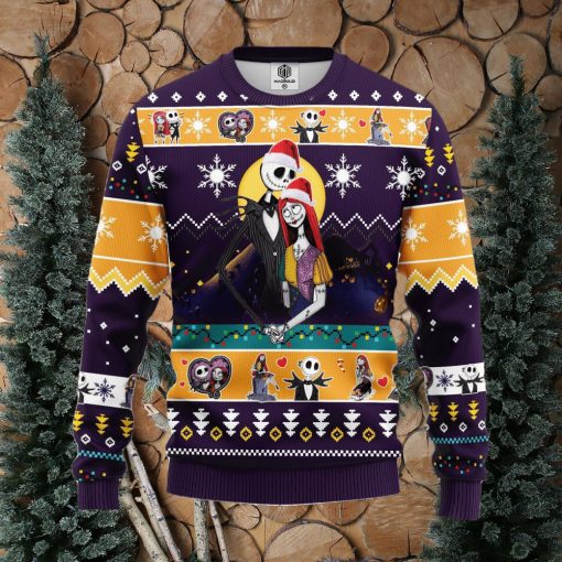 Nightmare Before Christmas Jack Skellington Sally Ugly Christmas Sweater For Men Women