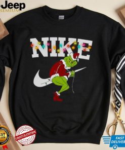 Nike Christmas Lights T Shirt, Grinch Christmas shirt