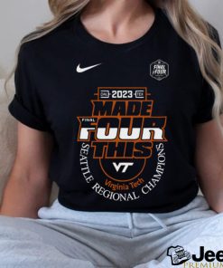 Nike Maroon Virginia Tech Hokies 2023 NCAA Women’s Basketball Tournament March Madness Final Four Regional Champions Locker Room Shirt