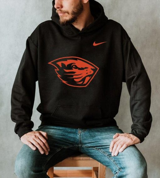 Nike Oregon State Beavers Black Core Cotton Logo T Shirt