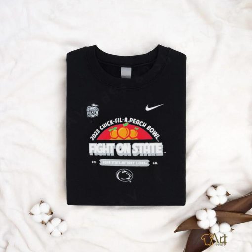 Nike Penn State Nittany Lions Peach Bowl 2023 Fight On State Shirt