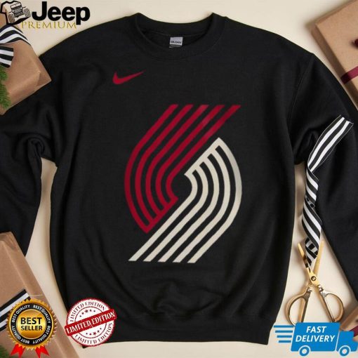 Nike Youth 2023 24 City Edition Portland Trail Blazers Essential Logo T Shirt