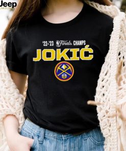 Nikola Jokic Denver Nuggets ’22 ’23 NBA finals champs shirt