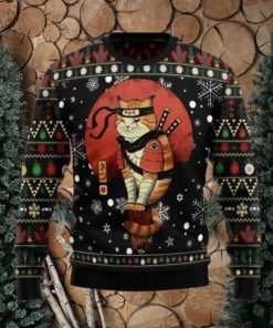 Ninja Cat Ugly Christmas Sweater For Men Women