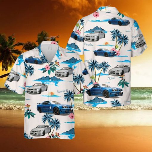 Nissan Skyline GT R R34 Hawaiian Shirt