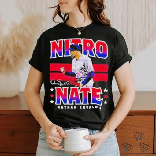 Nitro Nate Nathan Eovaldi Texas Rangers player signature T shirt