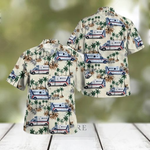 Nlmp2605Bg13 Keener Township Ambulance Service  Demotte  Indiana Hawaiian Shirt