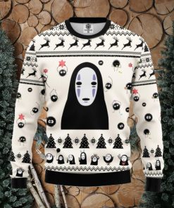 No Face White Ugly Christmas Sweater For Men Women