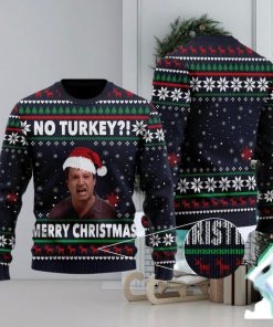 No Turkey Merry Quotes British TV Series Ugly Christmas Sweater Gift For Men Women