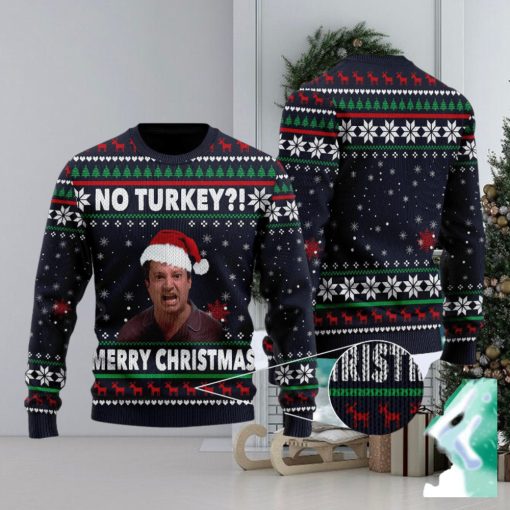 No Turkey Merry Quotes British TV Series Ugly Christmas Sweater Gift For Men Women