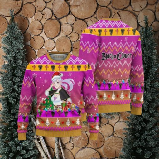 Noelle Silva Anime Ugly Christmas Sweater Black Clover Xmas Gift