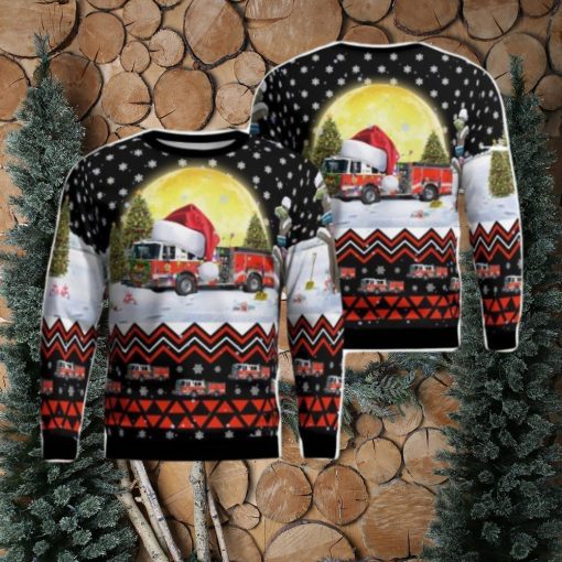 North Brunswick Volunteer Fire Company 2 Christmas AOP Ugly Sweater Xmas Christmas Hoilday Gift