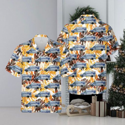 North Carolina Brunswick County EMS Summer Beach Gift 3D Hawaiian Shirt