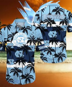 North Carolina Tar Heels All Over Print Logo And Coconut Trending Summer Gift Aloha Hawaiian Shirt