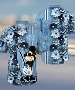 North Carolina Tar Heels Aloha Mick Pattern Hawaiian Shirt For Fans