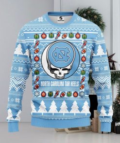 North Carolina Tar Heels Grateful Dead Ugly Christmas Sweater Men And Women Sport Fans Gift