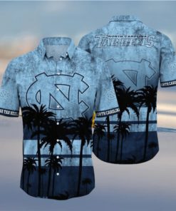 North Carolina Tar Heels Logo Coconut Tropical Hawaiian Shirt Beach Gift For Fans