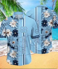 North Carolina Tar Heels NCAA Flower Hawaiian Shirt