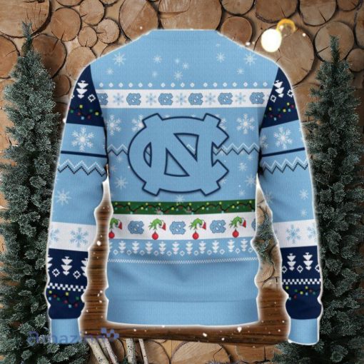 North Carolina Tar Heels NCAA Grinch Hand Funny Christmas Gift Ugly Christmas Sweater Gift Ideas For Fans