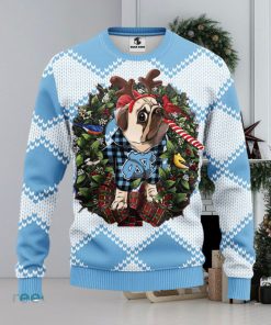 North Carolina Tar Heels Pub Dog Christmas Ugly Sweater