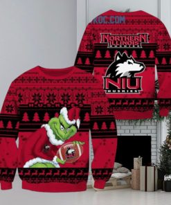 Northern Illinois Huskies Grinch NCAA Christmas Ugly Sweater