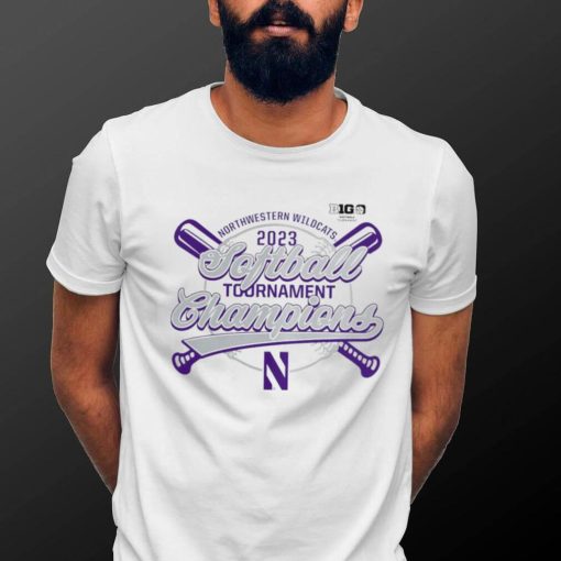 Northwestern Wildcats 2023 NCAA Big Ten Softball Conference Tournament Champions logo shirt