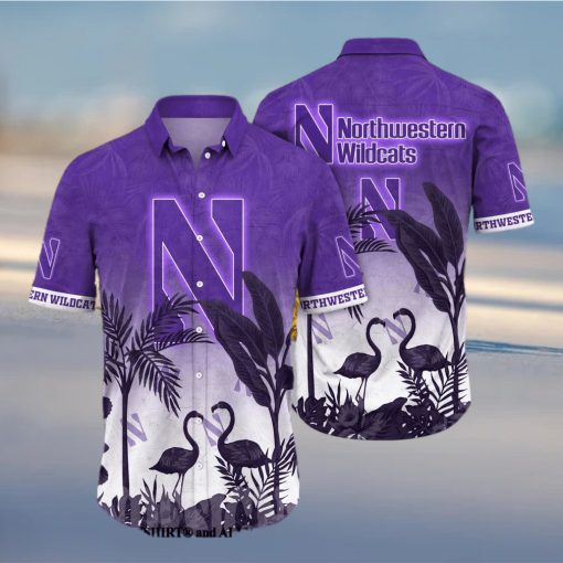 Northwestern Wildcats NCAA Flower All Over Print Unisex Hawaiian Shirt