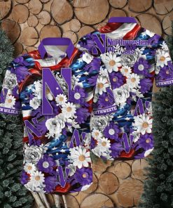 Northwestern Wildcats NCAA1 Hawaii Shirt Independence Day
